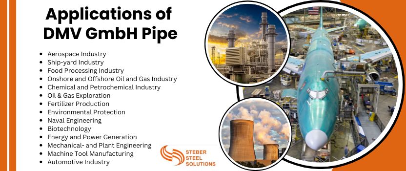 Applications of DMV GmbH Pipe