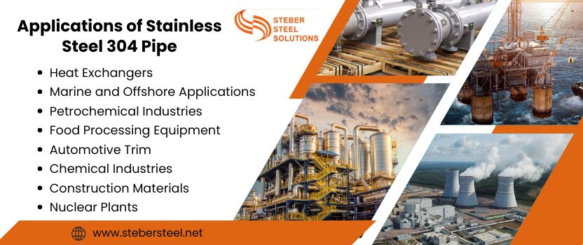  Applications of Stainless Steel 304 Pipe