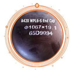 ASTM A420 WPL6 Pressure Tank End Caps