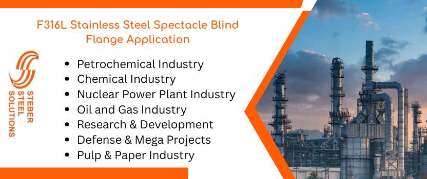 F316L Stainless Steel Spectacle Blind Flange Application