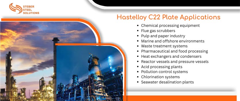 Hastelloy C22 Plate Applications