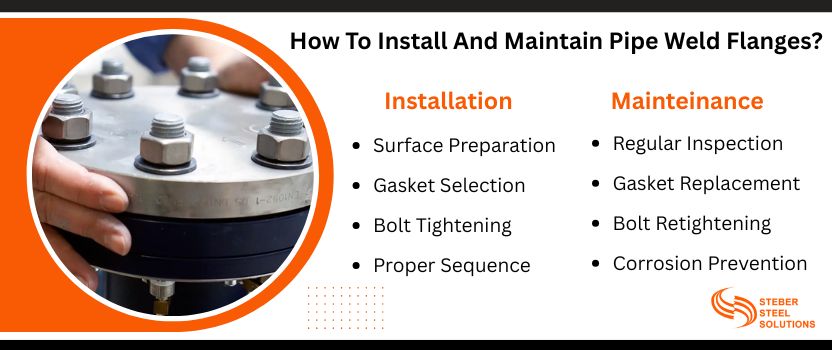 How To Install And Maintain Pipe Weld Flanges?