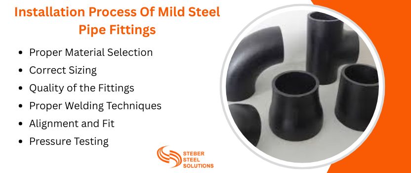 Installation Process Of Mild Steel Pipe Fittings