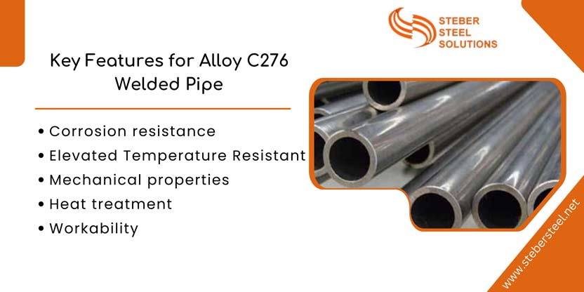 Key Features for Alloy C276 Welded Pipe