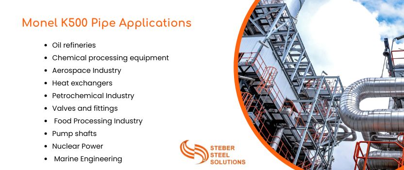 Monel K500 Pipe Applications  