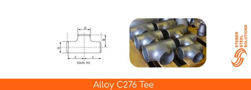 Size Chart for Alloy C276 Tee