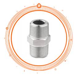 SS 317L Threaded Hex Nipple