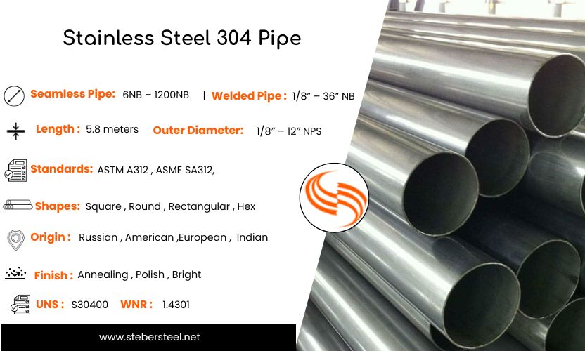 Stainless Steel 304 Pipe