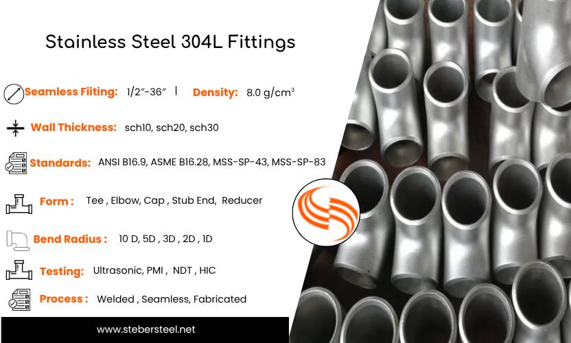 Stainless Steel 304L Fittings Specification