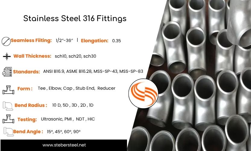 Stainless Steel 316 Fittings Specification
