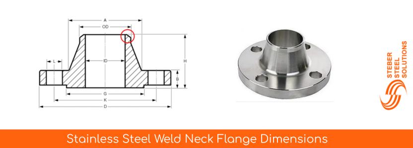  Stainless Steel Weld Neck Flange Dimensions
