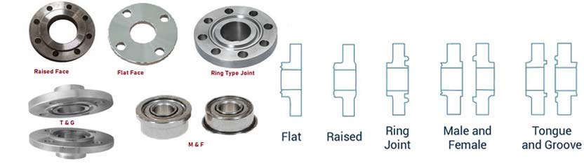 SUS 304L Blind Flange Face Types     