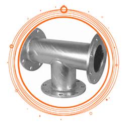 UNS S31603 Stainless Steel Flanged Tee