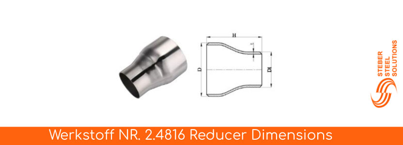 Werkstoff NR. 2.4816 Reducer Dimensions